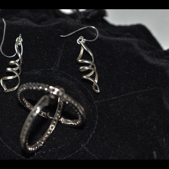 Earrings silver set - Picture 2 of 4